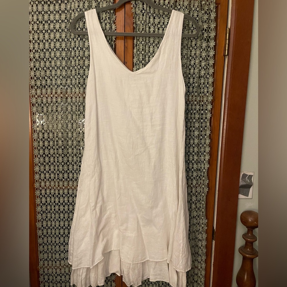 Nina Murati White Midi Dress - Elegant Women's Style